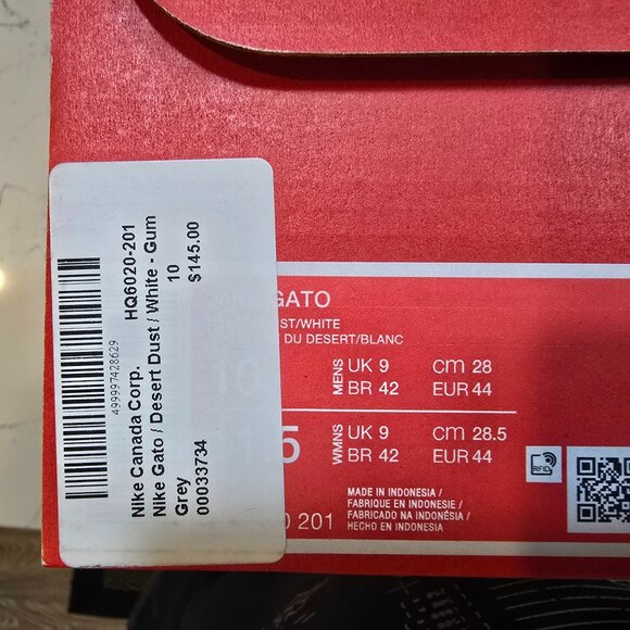 Nike Gato Desert Dust Brown HQ6020-201 Men's Size 10 Shoes SNEAKERS NEW - Picture 8 of 15